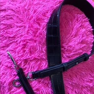 Embossed Leather Shoulder Strap